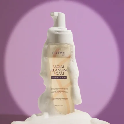 Flourish lactic acid facial cleansing foam